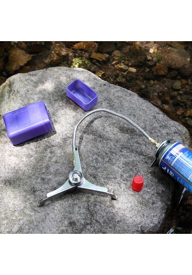 Lemestar Kampanya Harici Ocak Gaz Tankı Bağlantı Aleti - Üçgen Dönüştürücü, Genel Kullanım Bölümlü Ocak Gaz Konvertörü Alüminyum Alaşımlı, Dayanıklı, Taşınabilir Gümüş