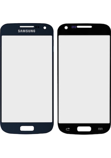 Samsung Uyumlu Galaxy S4 Mini I9190 Ön Cam Dokunmatik Lensi - Mavi (535430463)