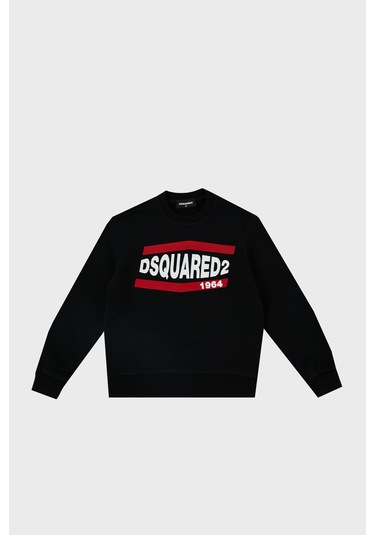 Dsquared2 Çocuk Sweat Dq0208-d002y Black Siyah