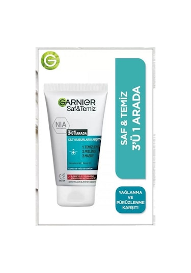 Garnier Saf ve Temiz 3'ü 1 Arada Yüz Temizleme Jeli 150 ML