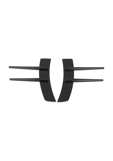 Wezone Abs Parlak Siyah Universal Araç Ön Tampon Yan Spoiler: Akış İyileştirici, Kolay Kurulum, Dayanıklı Malzeme