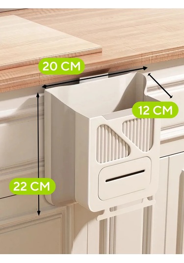 Conflate 7 Litre Katlanabilir Mutfak Çöp Kovası 436000758 Beyaz