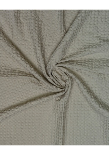 Waffle Kumaş Müslin Fırfır Detaylı Örtü 90x100 CM 100 Pamuk Yumuşacık ve Çok Amaçlı Krem