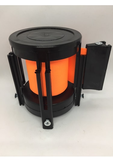 Şerit Bariyer Makarası 76 Mm 3 Metre Şerit Uzunluğu Turuncu Şerit Turuncu