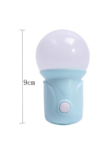 Mavi Led Plug-in Gece Lambası 2 Renk Göz Koruması Uyku Işığı Yatak Odası Soket Işıkları Enerji Tasarrufu Sevimli Balkon Koridor Lambası Mavi