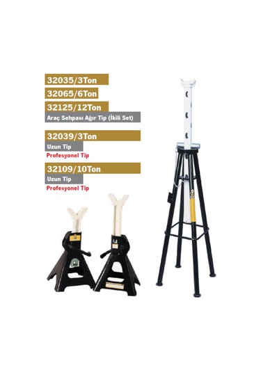 Omega Araç Sehpası Uzun Tip 3 Ton