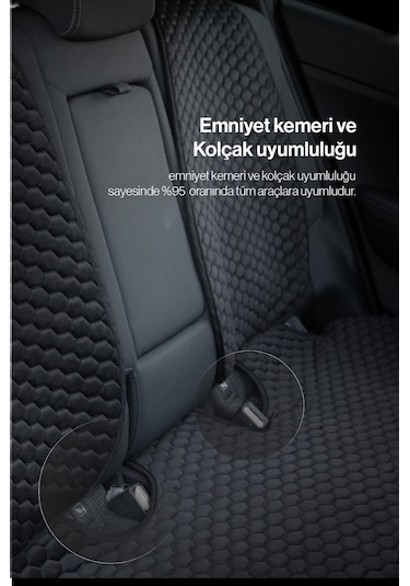 Dacia Logan, Duster, Sandero Uyumlu Ön Arka Koltuk Minderi