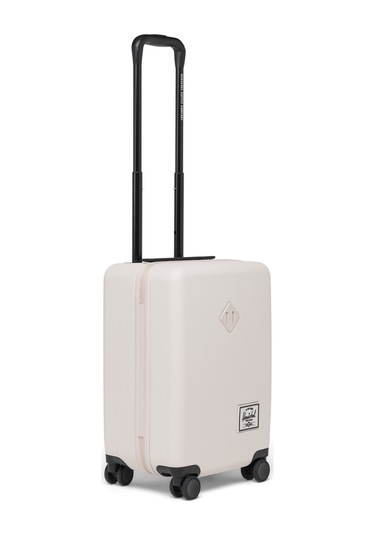 Herschel Heritage Hardshell Darbeye Dayanıklı Tekerlekli Kabin Boy Valiz 35 L Ay Işığı Krem