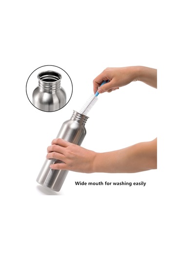 Yopay 2 Paket Paslanmaz Çelik Spor Su Şişeleri, 26 Oz Tek Duvarlı 18/8 Paslanmaz Çelik Su Şişesi, Bisikletçiler, Koşucular, Yürüyüşçüler, Plaj Müdavimleri İçin Metal Su Şişesi Açılmamış Metal Su Şişesi Mor