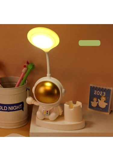 Büro Ev Ofis Hediyesi İçin Kalemlikli Astronot Motif Masa Lambası Diğer