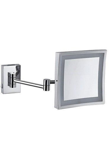 Işıklı Makyaj Aynası Ys-8800 Kare Tabanlı Krom