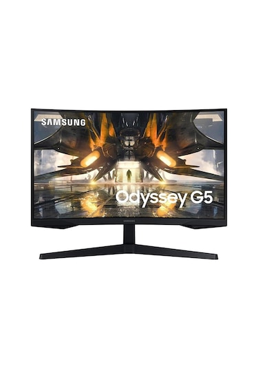 Samsung Odyssey G5 LS27AG550EUXUF 27" 1 Ms 165 Hz 2k Curved Oyuncu Monitörü Teşhir