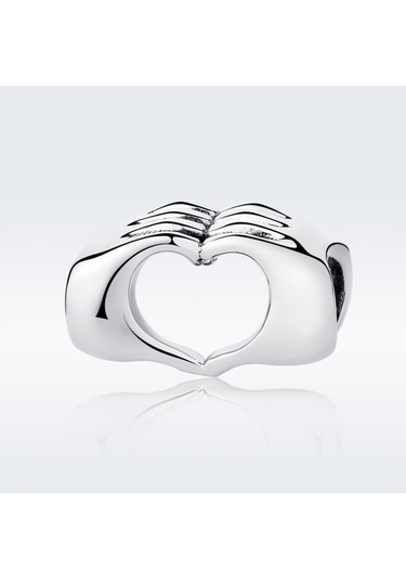 Fastbuy Diy Bilezik Boncuk El Ele Tutan Kalpten Kalbe S925 Ayar Gümüş Boncuk Çok Renkli Takı Çok Renkli