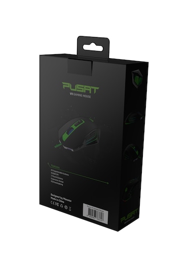 Pusat V11 10000 DPI Yüksek Performans 8 Tuşlu Kablolu RGB Oyuncu Mouse