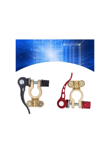 Suofeng Araç Akü Terminali Bağlayıcıları 2 Adet - Hızlı Ayrılma Fonksiyonu, Güvenli Korumalı, Işıklı + - Klipsler