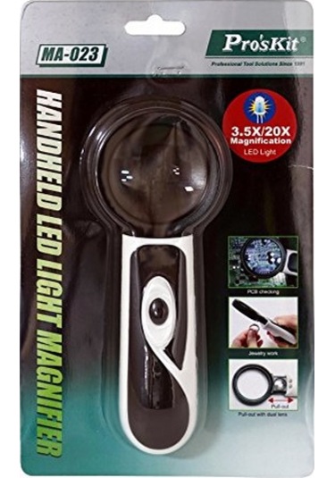 Proskit Ma-023 El Tipi Led Lambalı Büyüteç