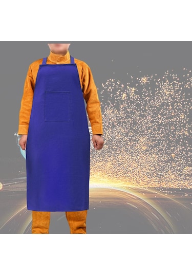 Suntek Kaynak İş Önlüğü Hafif Koruma Ev Deri İşçiliği Mavi