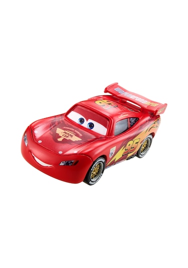 Cars Tekli Karakter Araçlar - Lightning Mcqueen With Racing Whee