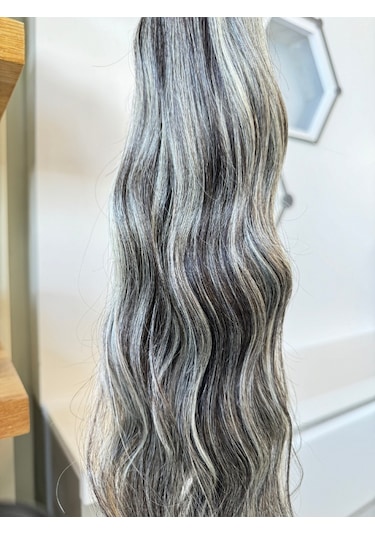 Hairpim Wavy 0.8 Gr Kırçıllı Röfle 50 Adet 70 Cm Hp654 Gri Röfleli