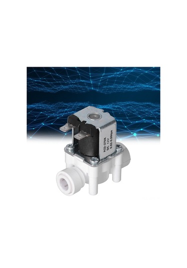 Aubyhe 3/8 İnç Hızlı Bağlantılı Plastik Elektrikli Solenoid Valfi, Dc12v, Normal Kapalı, Su Akışı Kontrolü, 0.02-0.8 Mpa