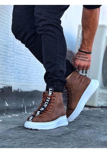 Wagoon Wg03 Taba Casual Erkek Yarım Bilek Bot Çok Renkli