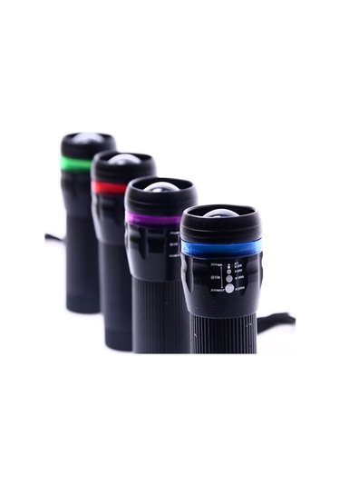 Şeritli Zoom Odaklı El Feneri Bm-310 Bakır