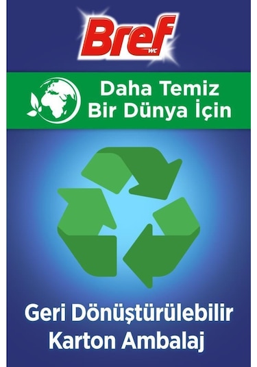 Bref Wc Power Aktiv Tekli Paket Katı Tuvalet Bloğu Çam 5'Li Set