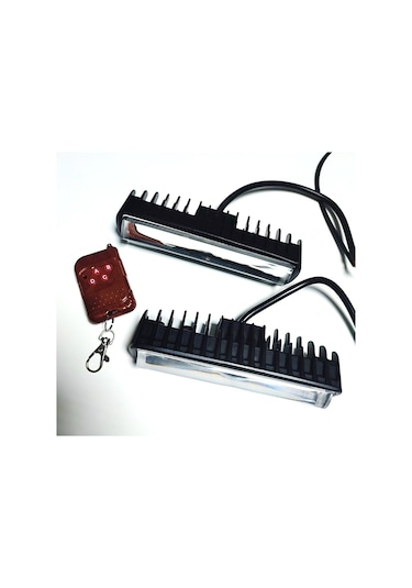 Çakar Lamba Mercekli Kırmızı-kırmızı Kumandalı 11 Mod