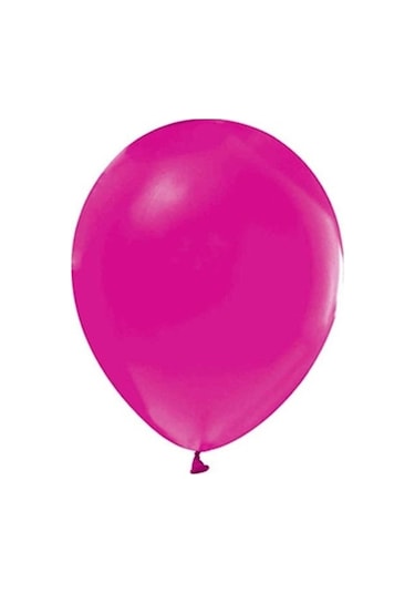 Fuşya 10 Adet Lateks Helyum Uyumlu Balon+fuşya Balon Doğum Günü