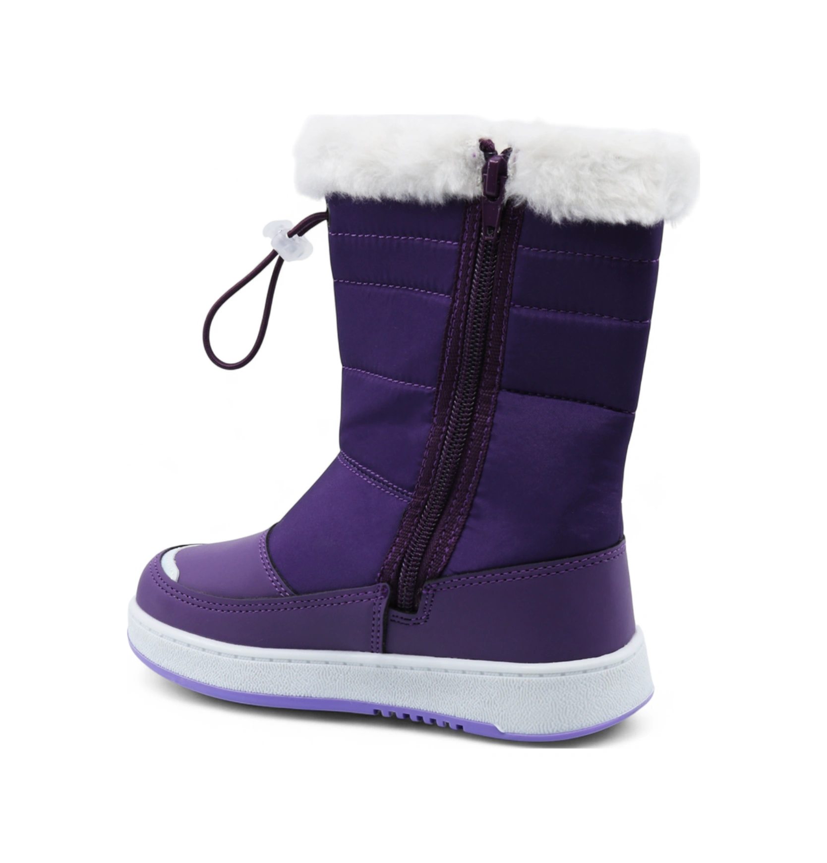 Khayt Belen Sıcak Astar Su Ve Soğuk Dayanıklı Ortopedik Kaymaz Taban Çocuk Bot Mor