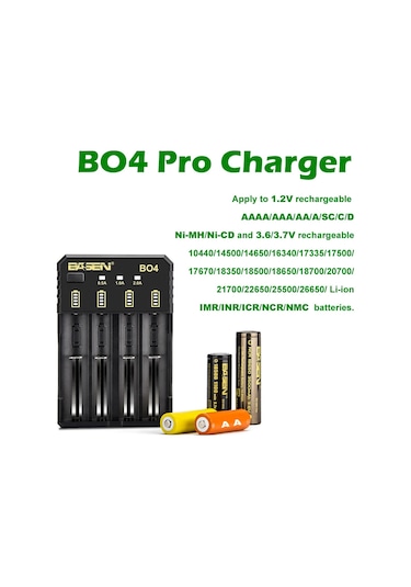 Basen Bo-4 Pro Li-ion / Ni-cd / Ni-mh Pil Şarj Aleti