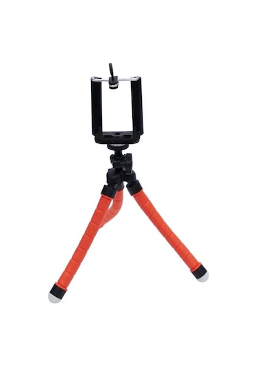 Kingma Esnek Ahtapod Tripod Telefon Tutucu Kırmızı
