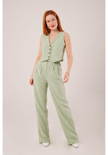 Kırçıllı Desen Yeşil Takım Çok Renkli