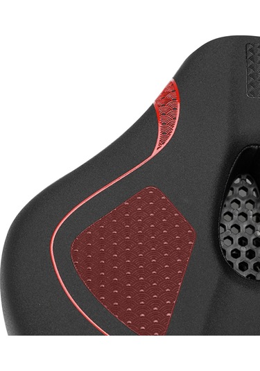 Suntek Genel Bisiklet Selesi Kaymaz Yastık Şok Kırmızı-cizgi Kırmızı - Siyah