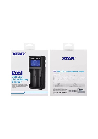 Xtar Vc2 Lcd Ekranlı Li-ion Pil Şarj Cihazı 2li