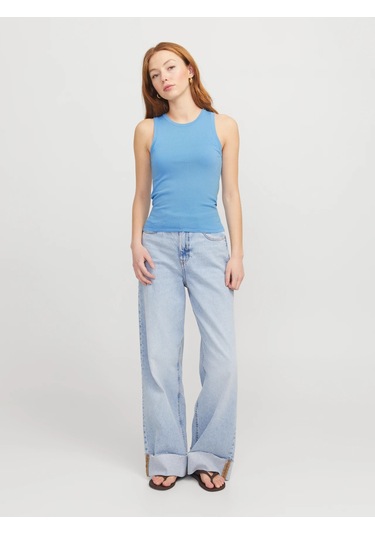 Jack & Jones Jxevelyn Comfy Top Knıt Sn Mavi