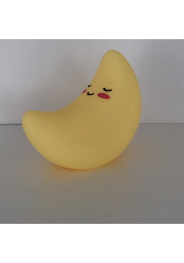 Ay Figürlü Gece Lambası Sarı Çok Renkli