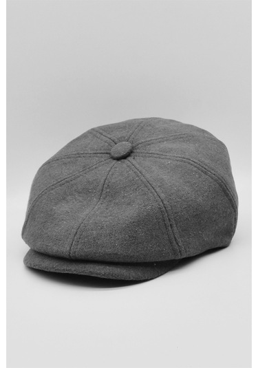 Şapka Kışlık Füme Yün Spor Erkek Kasket