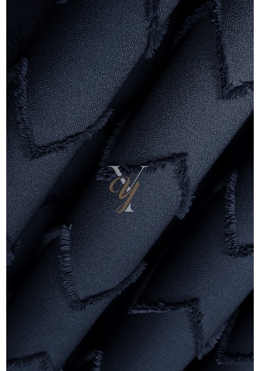 Jakar Kesme Fon Perde Ezgi V-6009 Lacivert Lacivert