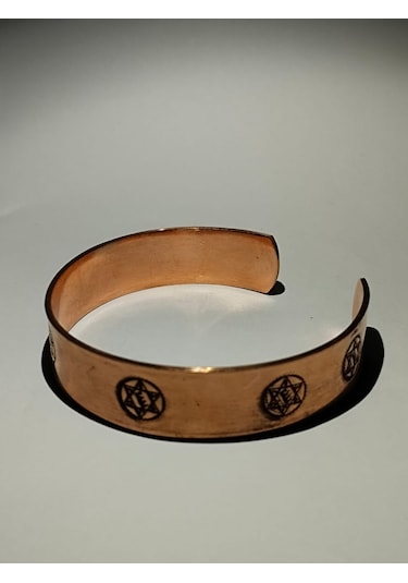 Hz.süleyman Mührü El Yapımı Saf Bakır Bileklik Aksesuar Şık Hediyelik Çok Renkli