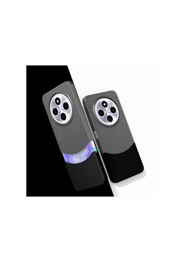 Xiaomi Redmi 14c 4g Kılıf Magsafe Şarj Kartlıklı Mıknatıslı Duble 1.7mm Kapak Kart Bölmeli Lacivert