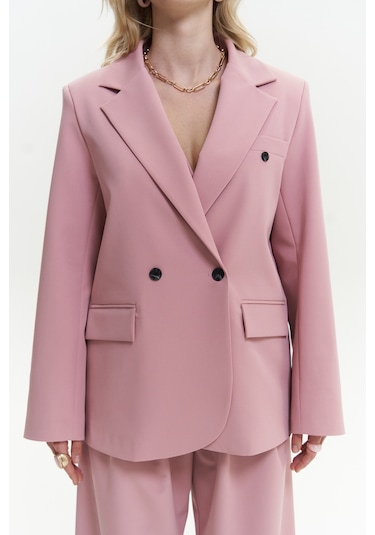 Mai Studios Co. Kaylee Pembe Blazer Pembe