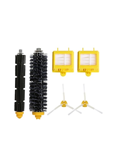 İ-robot Roomba 700 760 770 780 Uyumlu 6 Parça Yedek Filtre Fırça Seti