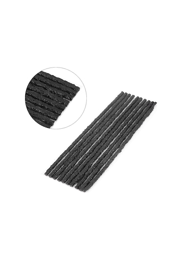 Lemestar 50 Adet Siyah Lastik Tamir Reçinesi 200mmx3.5mm - Lastik Delikleri Hızlı Tamiri, Özlü, Kauçuksuz, Dikişsiz Lastikler İçin