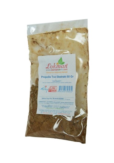 Doğal Saf Propolis Ekstraktı Tozu 50 G Katkısız Extract Paket