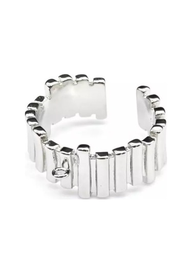 Savsan Çıkartılabilir Halkalı Yüzük Temeli, Renk: Gümüş 180005045