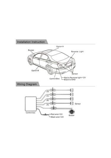 Moveevo Otomobil Park Yardımı Sistemi - 4 Ultrasonik Sensörlü, Hızlı Tepki Verici, 0.3-2.0m Algılama Aralığı, Sesli Uyarı