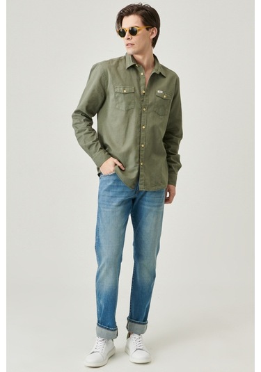 Wrangler Erkek Texas Slim Fit Dar Kesim Normal Bel Esnek Pantolon 673w12s004 Lacivert