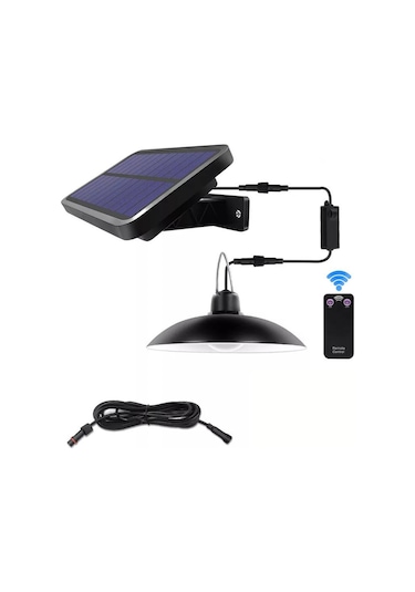 Güneş Enerjili Şarjlı Lamba Solar Led Aydınlatma Sarı Işık 1 Adet