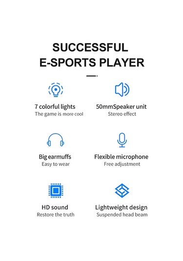 Geeksen Beyaz G58 Oyun Kulaklığı 7.1 Sağlam Sesli Mikrofonlu, 50mm Sürücü, Işıklı, Pc/ps4/smartphone Uyumlu, Usb+3.5mm Bağlantı